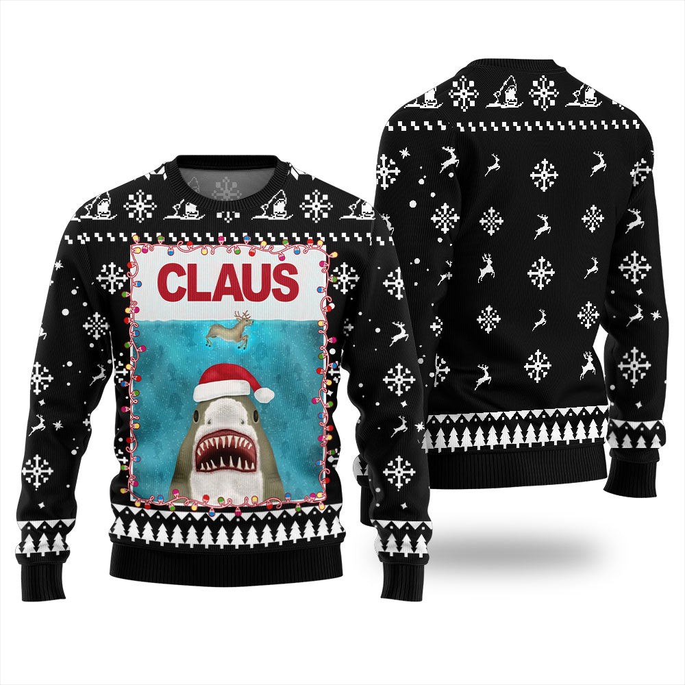 Shark Claus Christmas Ugly Sweater