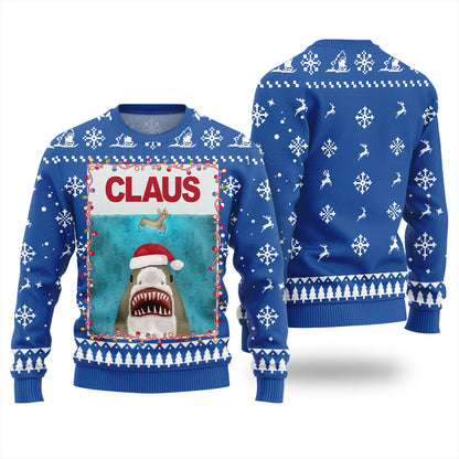 Shark Claus Christmas Ugly Sweater