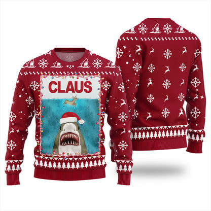 Shark Claus Christmas Ugly Sweater