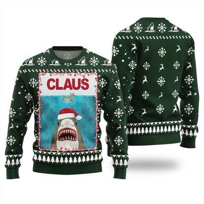 Shark Claus Christmas Ugly Sweater