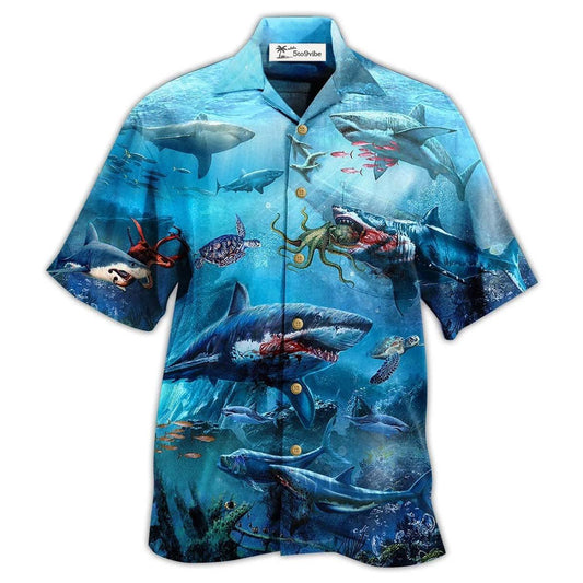 Hawaiian Shirt / Adults / S Shark Assassin Style - Hawaiian Shirt 
