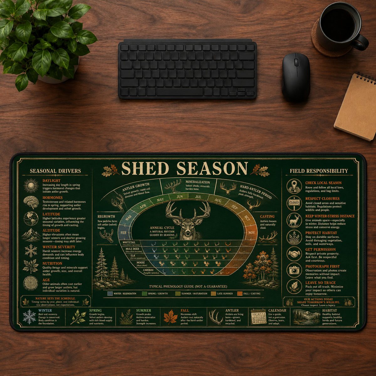 Shed Season Desk Mat Mouse Pad | 5To9Vibe