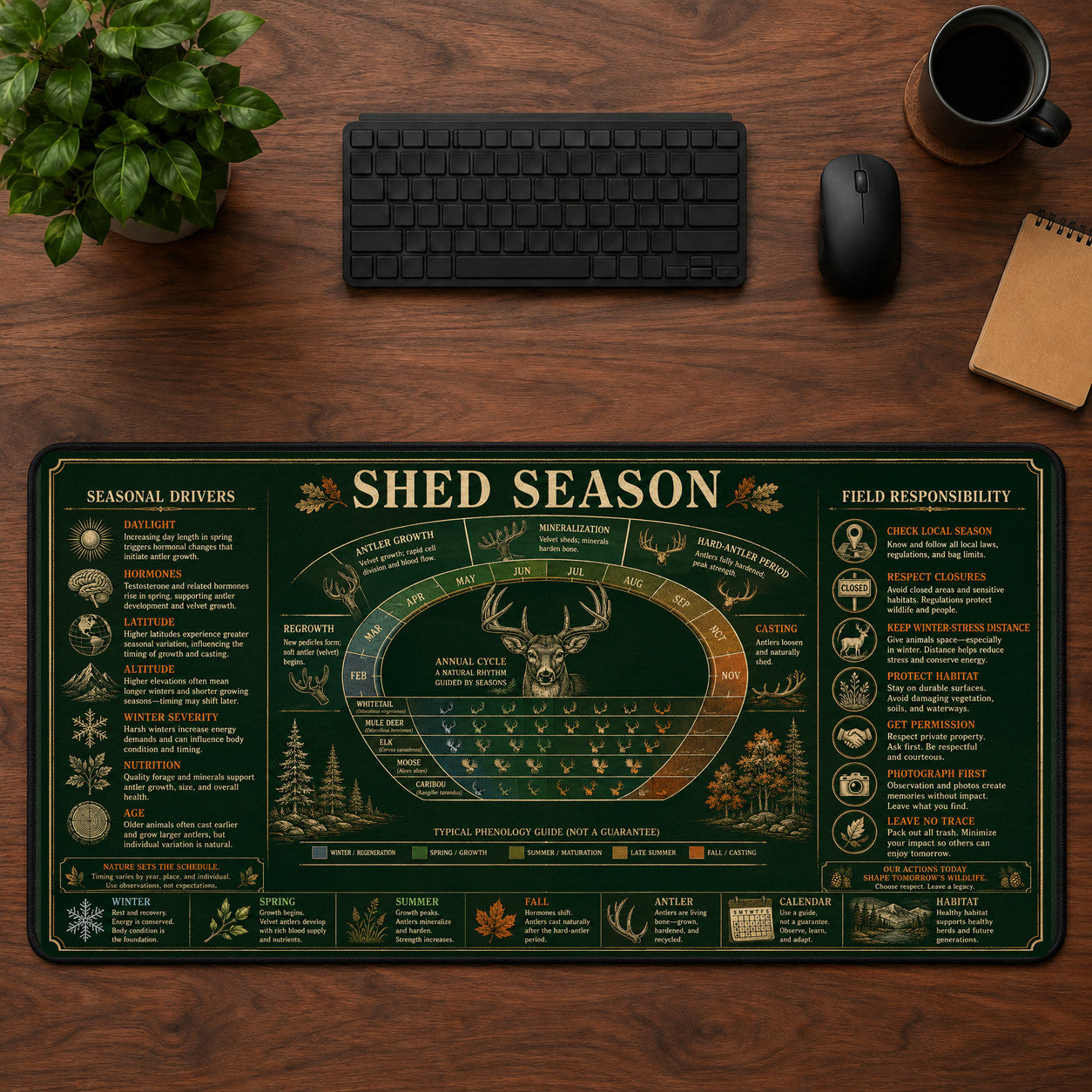 Shed Season Desk Mat Mouse Pad | 5To9Vibe