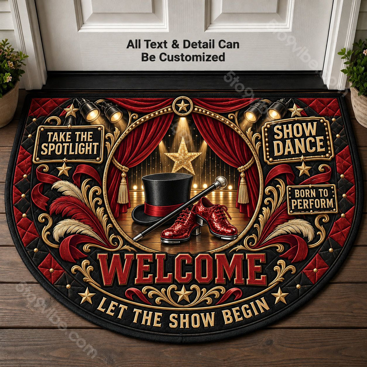 Show Dance Personalized Half Round Mat | 5To9Vibe