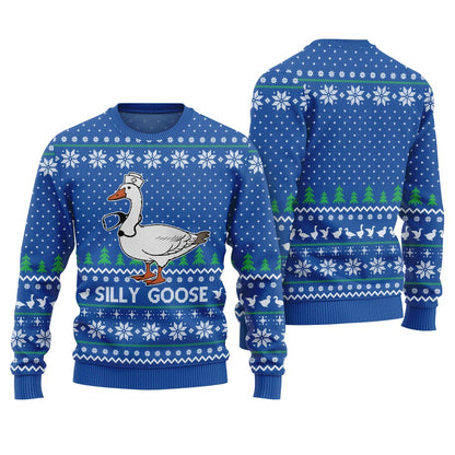 Silly Goose Nurse Ugly Christmas Sweater