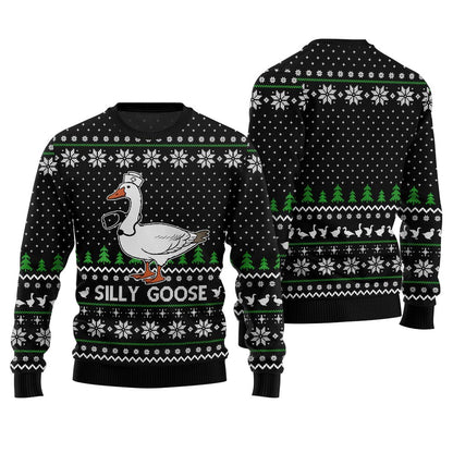 Silly Goose Nurse Ugly Christmas Sweater