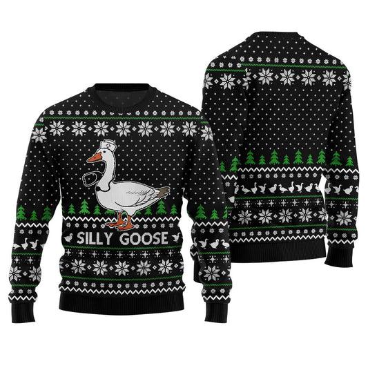 Silly Goose Nurse Ugly Christmas Sweater