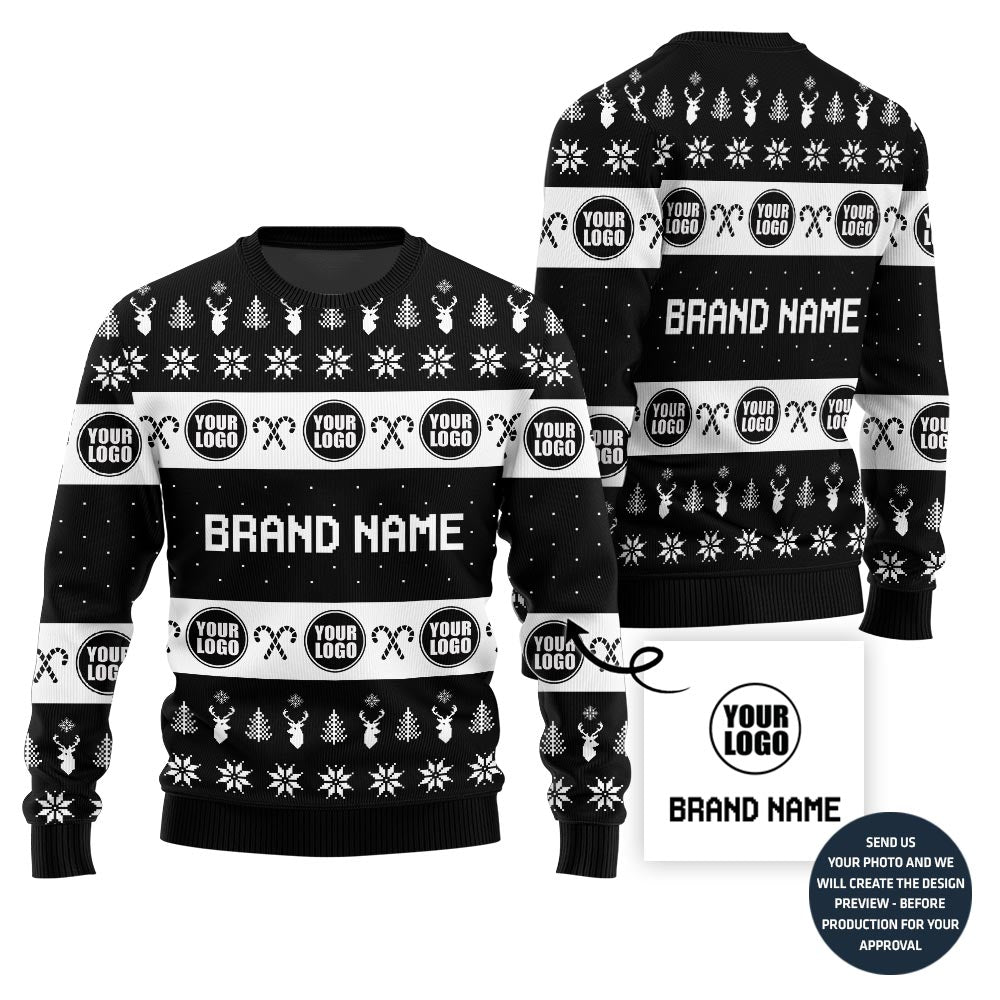 Simple Custom Brand Name And Logo Sweater