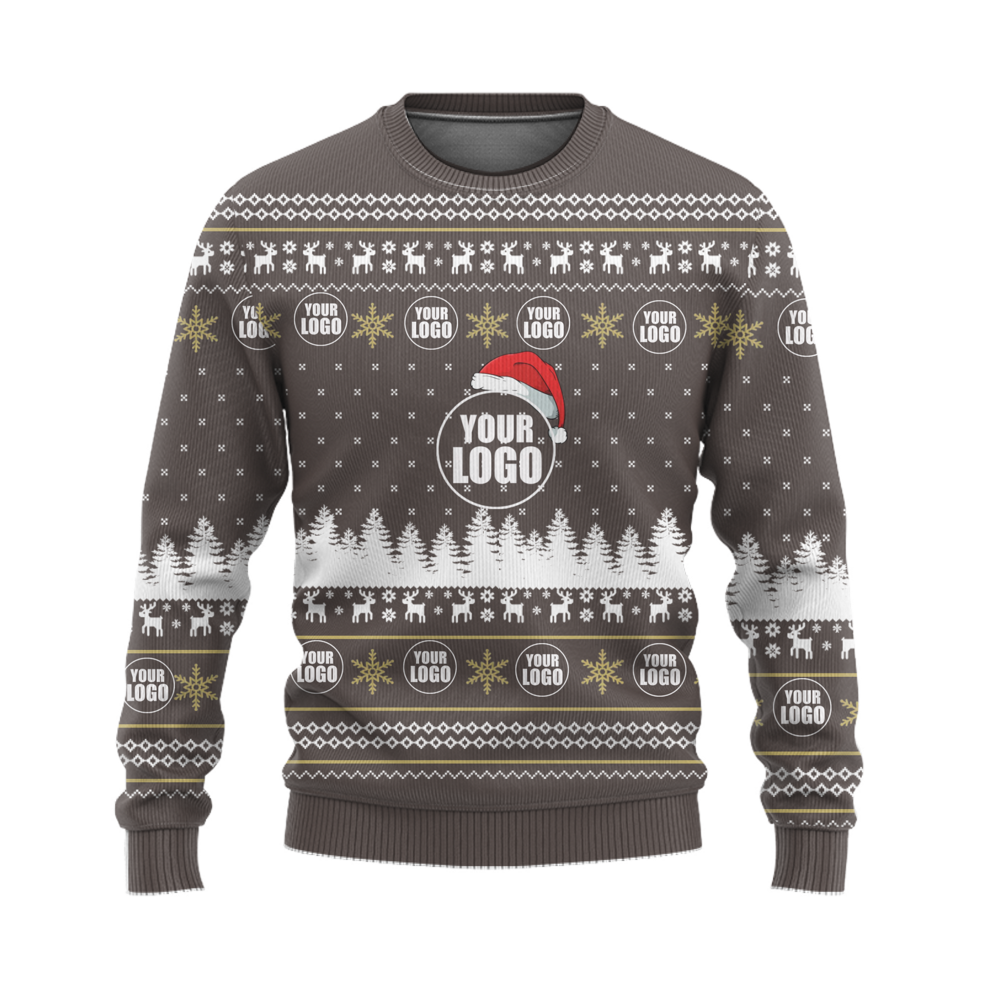 Simple Custom Logo Holiday Sweater Live Preview