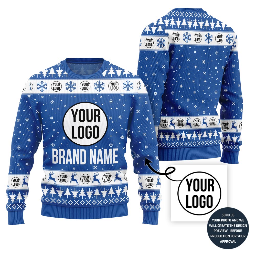Simple Custom Logo Xmas Sweater