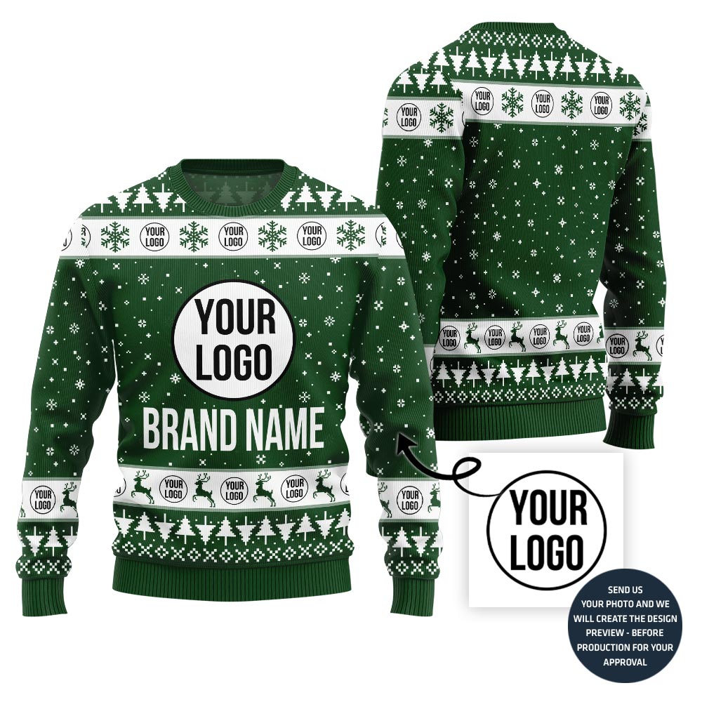 Simple Custom Logo Xmas Sweater