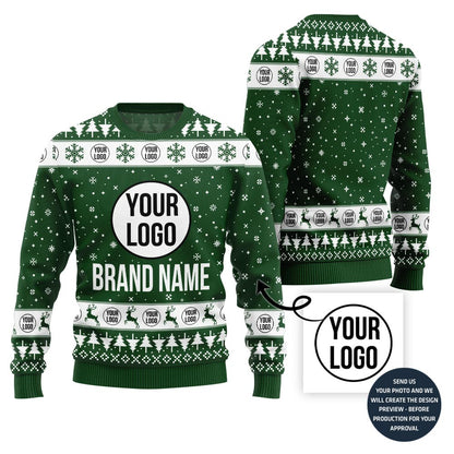 Simple Custom Logo Xmas Sweater