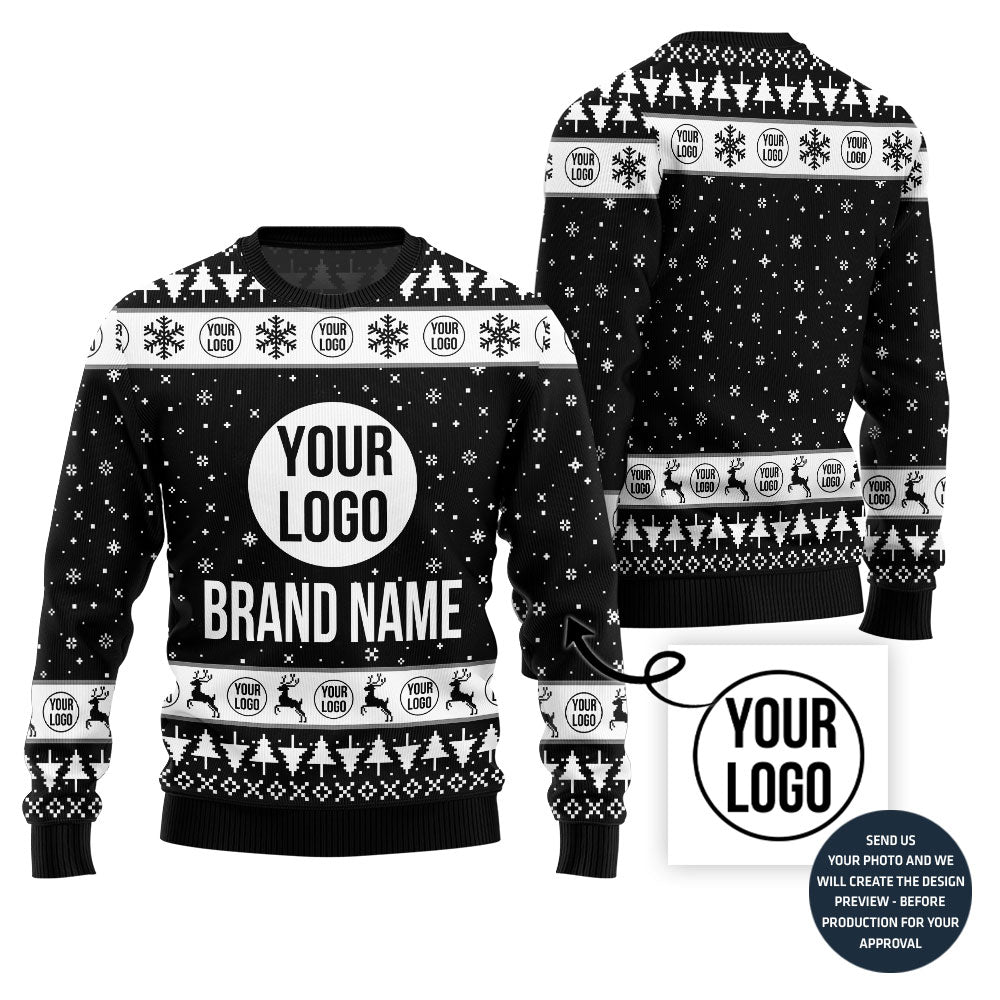 Simple Custom Logo Xmas Sweater