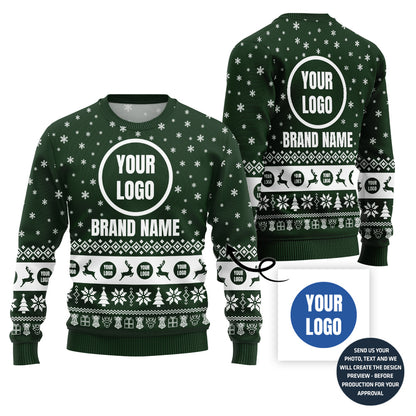 Simple Snowflake Custom Ugly Xmas Sweater For Company