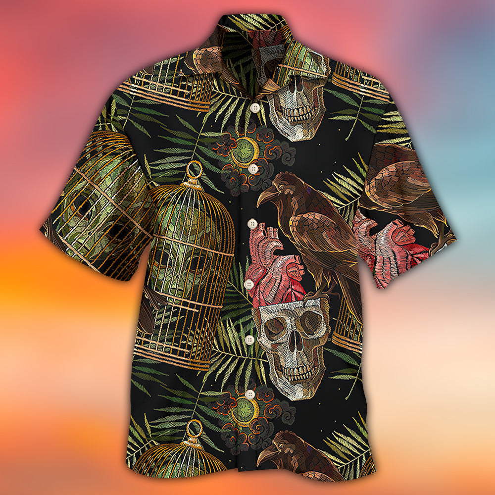 Skull Alien So Cool - Hawaiian Shirt 