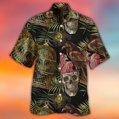 Skull Alien So Cool - Hawaiian Shirt 