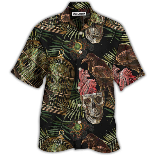 Hawaiian Shirt / Adults / S Skull Alien So Cool - Hawaiian Shirt 
