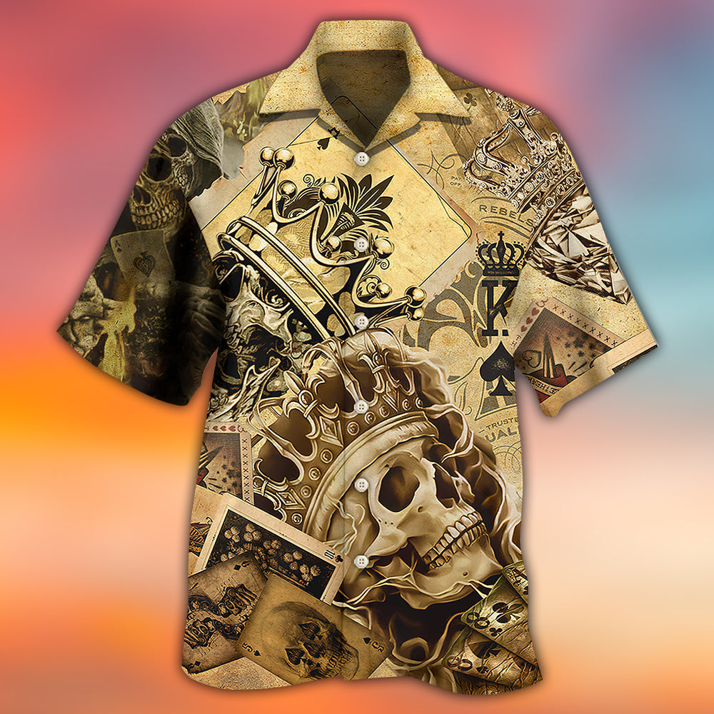 Skull Amazing Ace Gambling - Hawaiian Shirt 