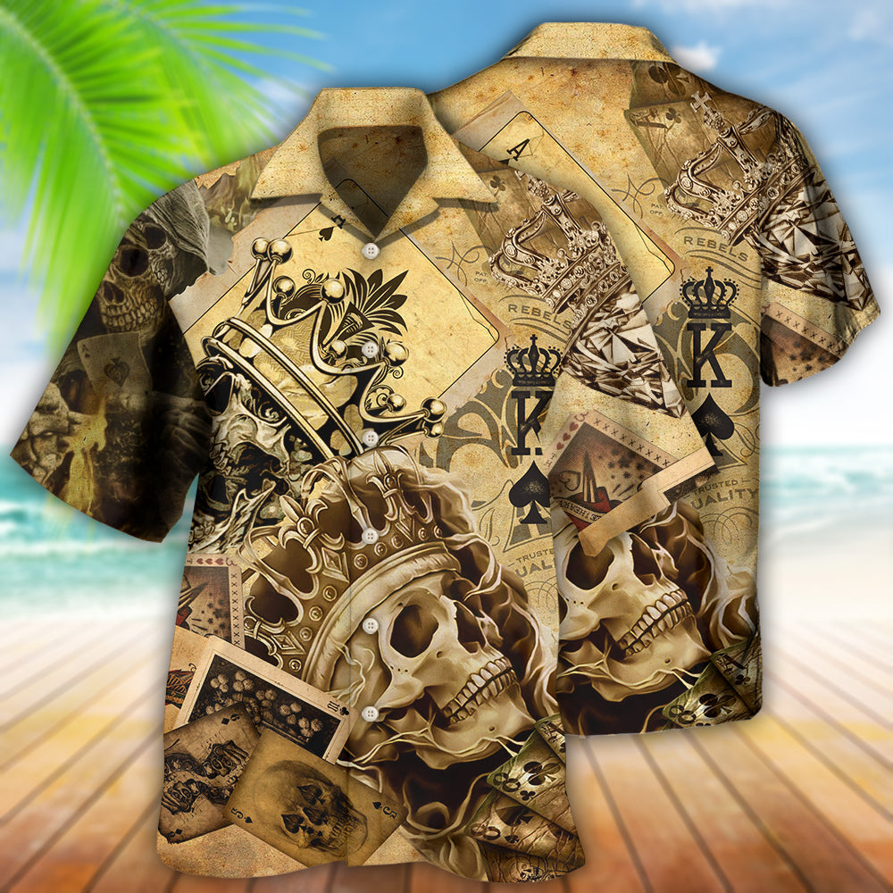 Skull Amazing Ace Gambling - Hawaiian Shirt 
