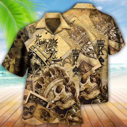 Skull Amazing Ace Gambling - Hawaiian Shirt 
