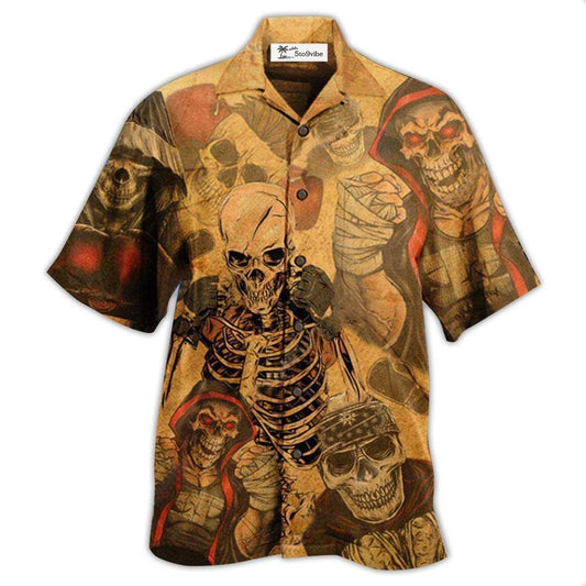 Hawaiian Shirt / Adults / S Skull Amazing Boxe - Hawaiian Shirt 