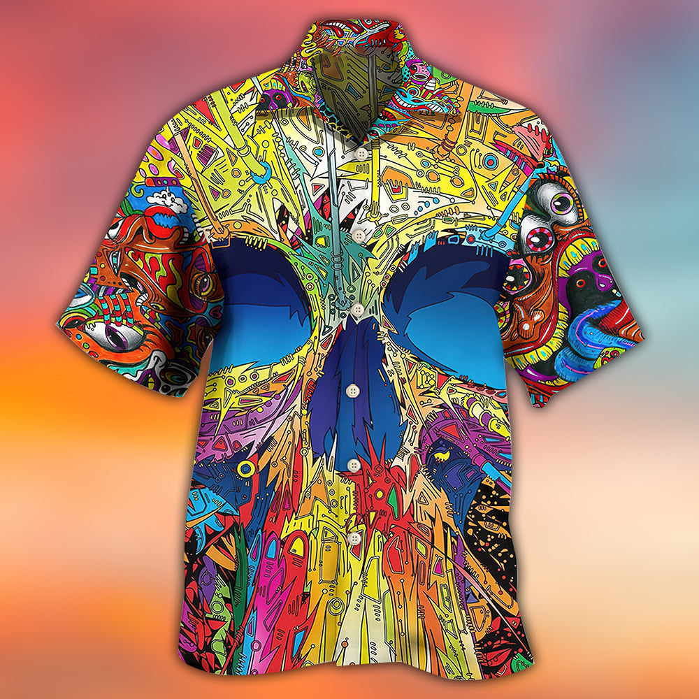 Skull Amazing Skull Summer - Hawaiian Shirt 