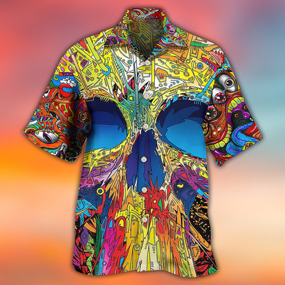 Skull Amazing Skull Summer - Hawaiian Shirt 