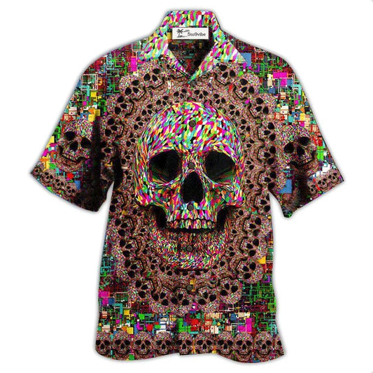 Hawaiian Shirt / Adults / S Skull Amazing Smiling - Hawaiian Shirt 