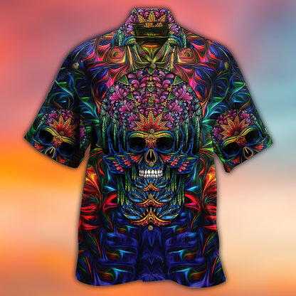 Skull Awesome Amazing - Hawaiian Shirt 