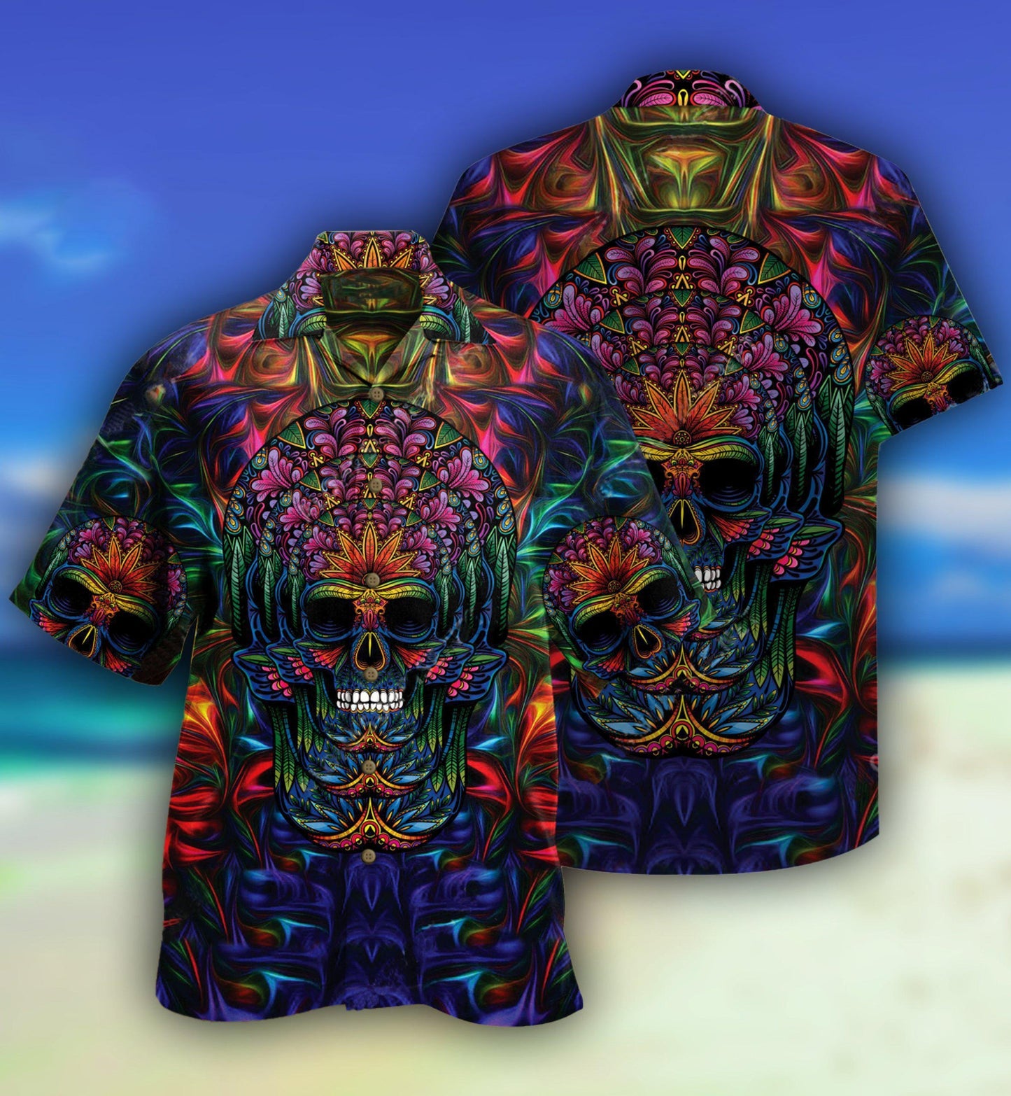 Skull Awesome Amazing - Hawaiian Shirt 