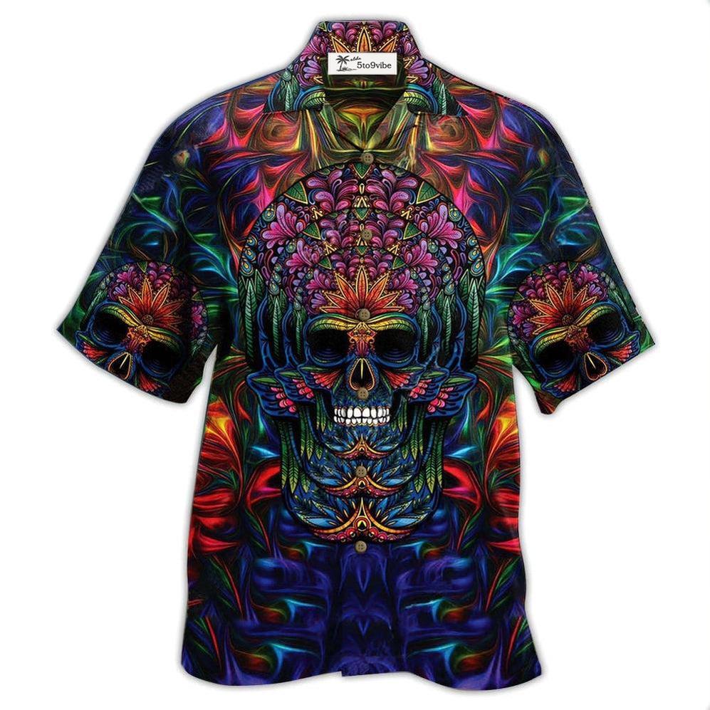Hawaiian Shirt / Adults / S Skull Awesome Amazing - Hawaiian Shirt 