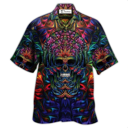 Hawaiian Shirt / Adults / S Skull Awesome Amazing - Hawaiian Shirt 