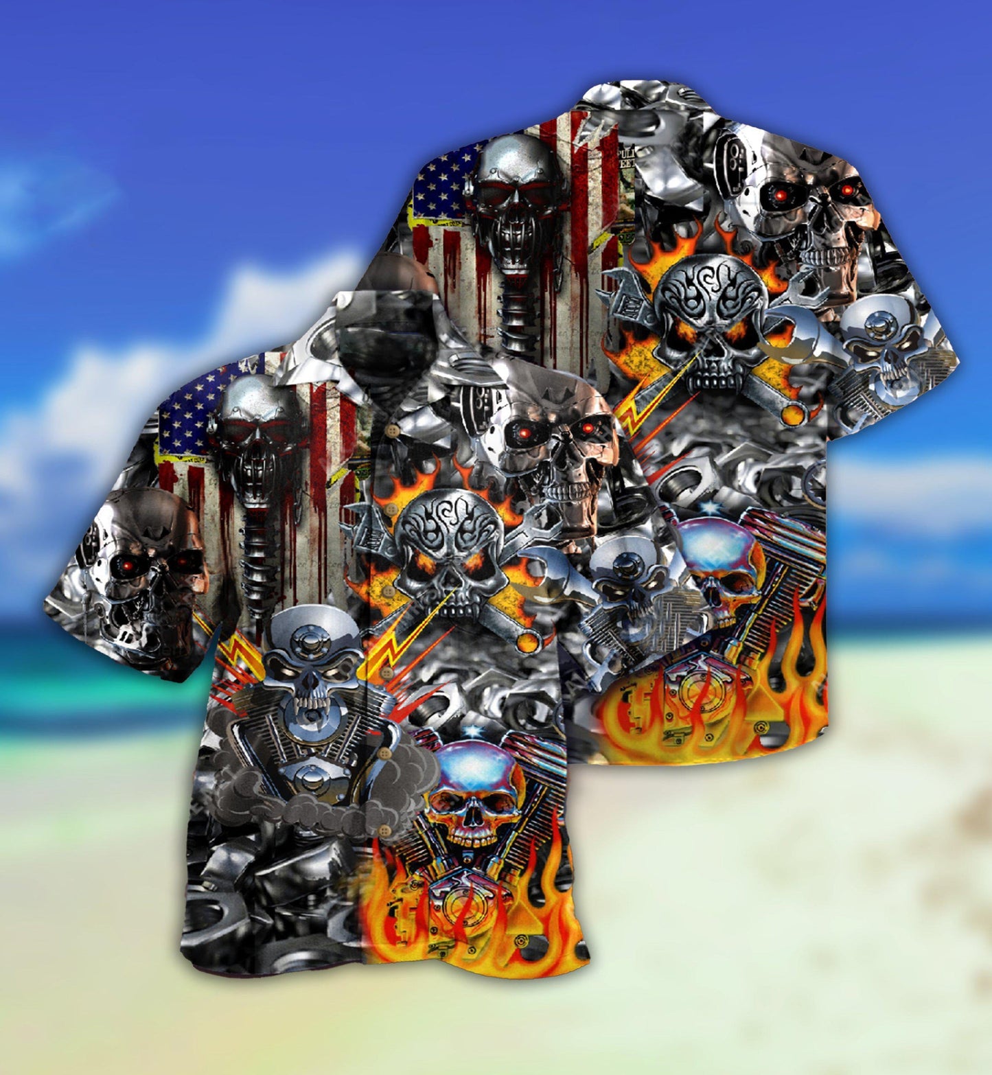 Skull Don't Fix Me Skull - Hawaiian Shirt 
