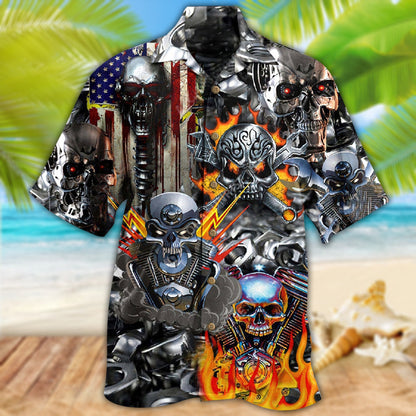 Skull Don't Fix Me Skull - Hawaiian Shirt 
