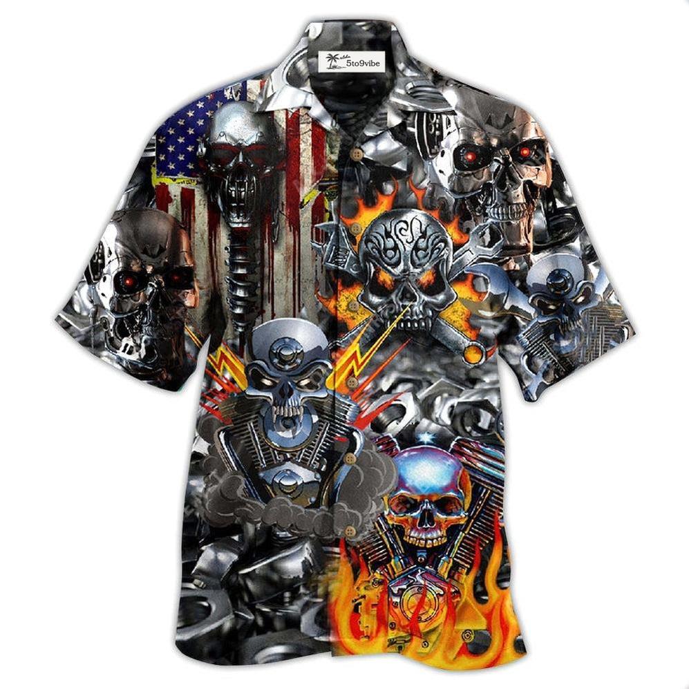 Hawaiian Shirt / Adults / S Skull Don't Fix Me Skull - Hawaiian Shirt 