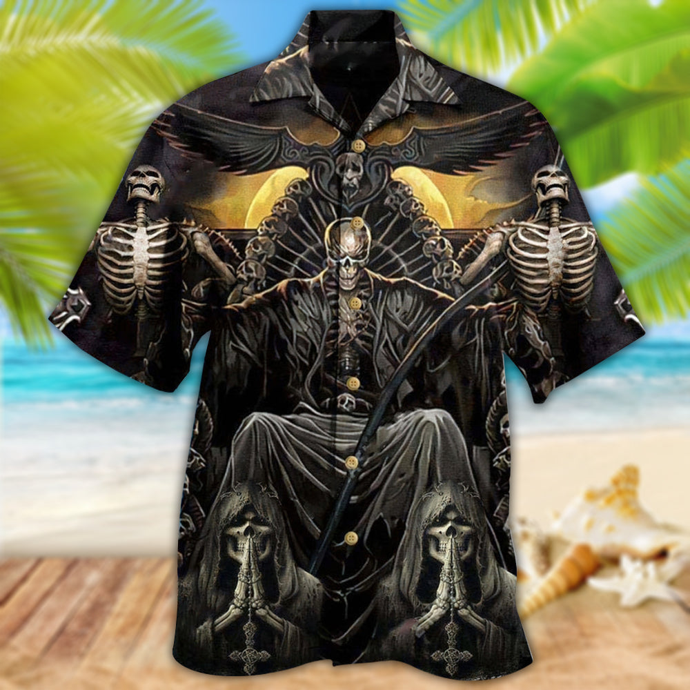 Skull Grim Reaper Dark - Hawaiian Shirt 