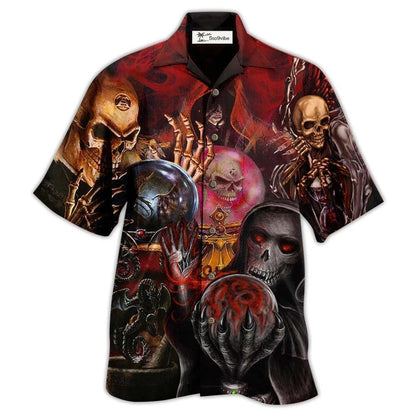 Hawaiian Shirt / Adults / S Skull Hello Darkness - Hawaiian Shirt 