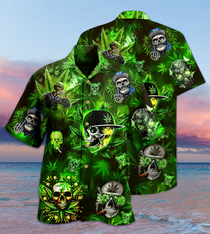 Skull Let's Get High - Hawaiian Shirt 