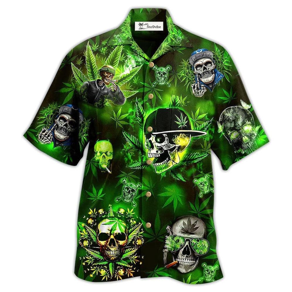 Hawaiian Shirt / Adults / S Skull Let's Get High - Hawaiian Shirt 