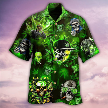 Skull Let's Get High - Hawaiian Shirt 