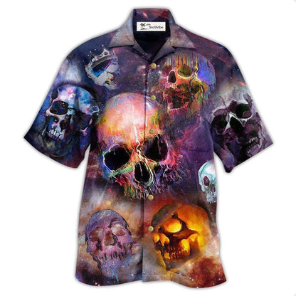 Hawaiian Shirt / Adults / S Skull Life Is Short Don't Turn Into Skull - Hawaiian Shirt 