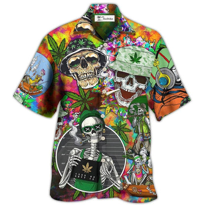 Hawaiian Shirt / Adults / S Skull Love Life So Hight - Hawaiian Shirt 