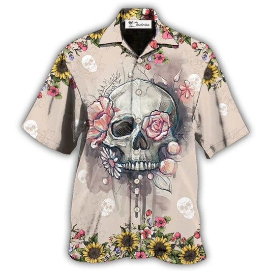 Hawaiian Shirt / Adults / S Skull Life Cute Style - Hawaiian Shirt 