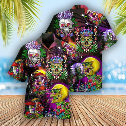 Skull Life is A Game Skull - Hawaiian Shirt 