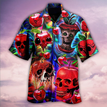 Skull Love Apple - Hawaiian Shirt 