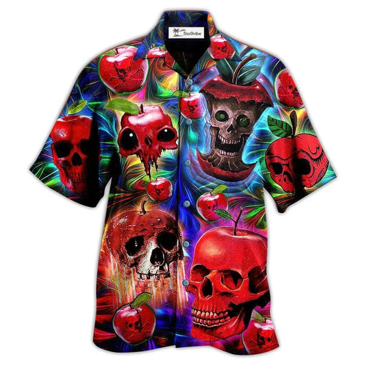 Hawaiian Shirt / Adults / S Skull Love Apple - Hawaiian Shirt 