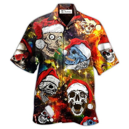 Hawaiian Shirt / Adults / S Skull Love Christmas - Hawaiian Shirt 