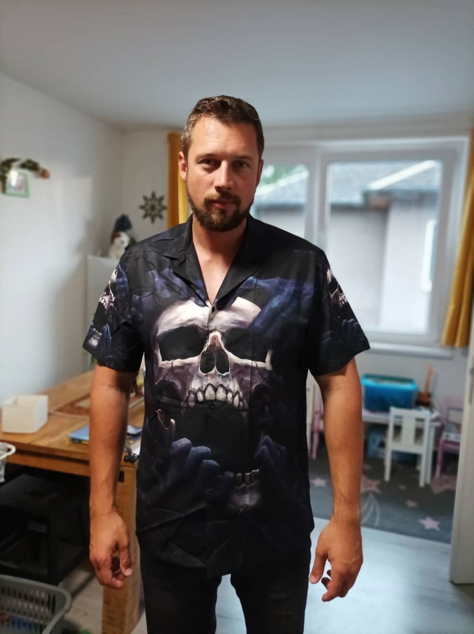 Skull Love Darkness - Hawaiian Shirt 