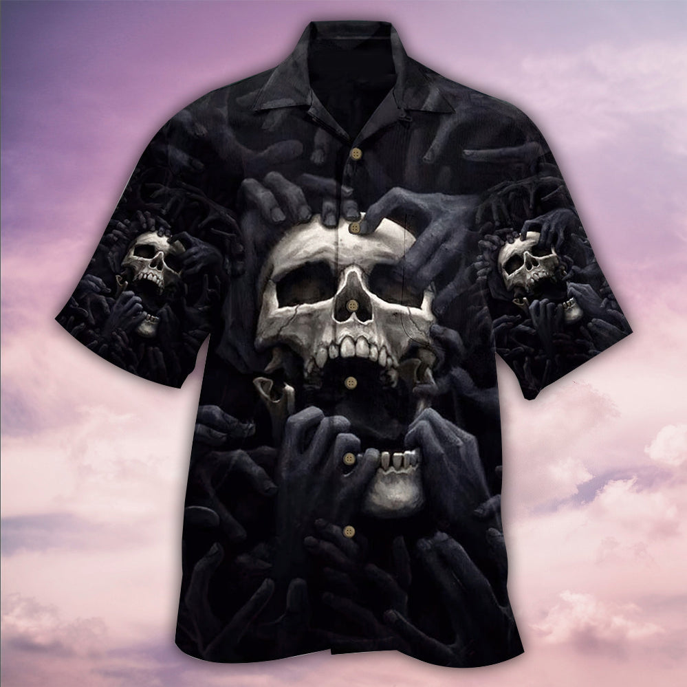 Skull Love Darkness - Hawaiian Shirt 