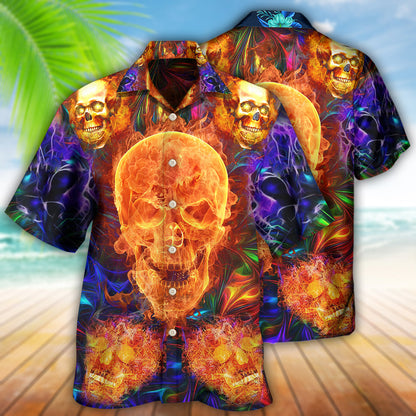 Skull Love Life We Love - Hawaiian Shirt 